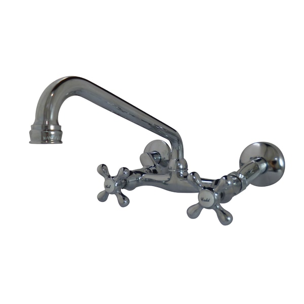 Kingston Brass KS200C 6-Inch Adjustable Center Wall Mount Kitchen Faucet KS200C - main